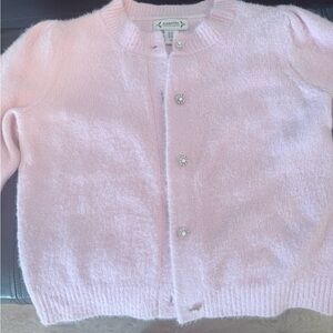 Nanette Lepore Light Pink Cardigan with Floral Buttons